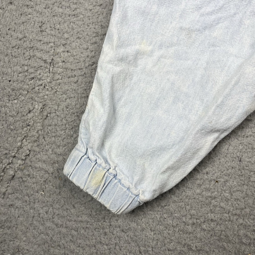 VTG 80's Levi's Denim Dress Girls Size 12M Logo Little Levi's Floral Pattern USA - Picture 9 of 15